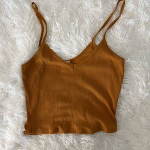 Orange crop top